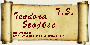 Teodora Stojkić vizit kartica